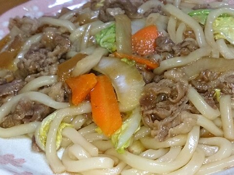 すき焼きうどん( ´∀｀)